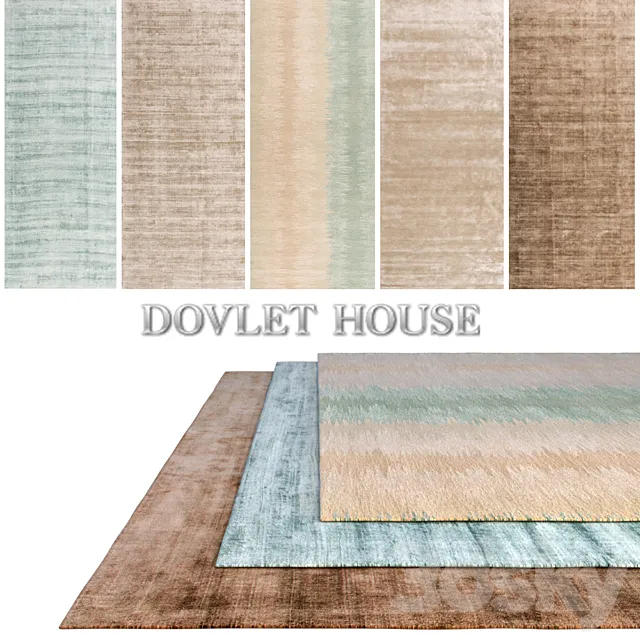 Carpets DOVLET HOUSE 5 pieces (part 246) 3DS Max Model