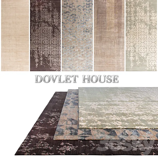 Carpets DOVLET HOUSE 5 pieces (part 248) 3DS Max Model