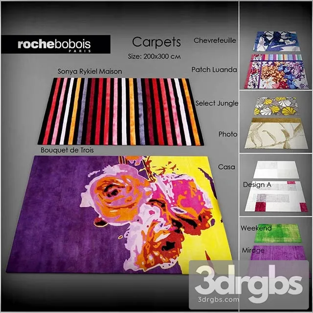 Carpets Roshe Bobois 3dsmax Download