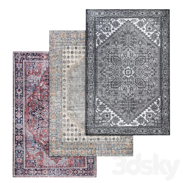 Carpets Set 1479 3DS Max Model