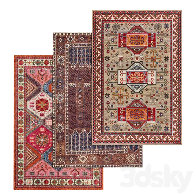 Carpets Set 1625 3ds Max