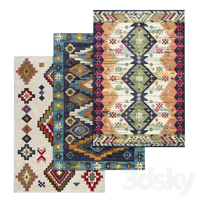 Carpets Set 1628 3DS Max Model