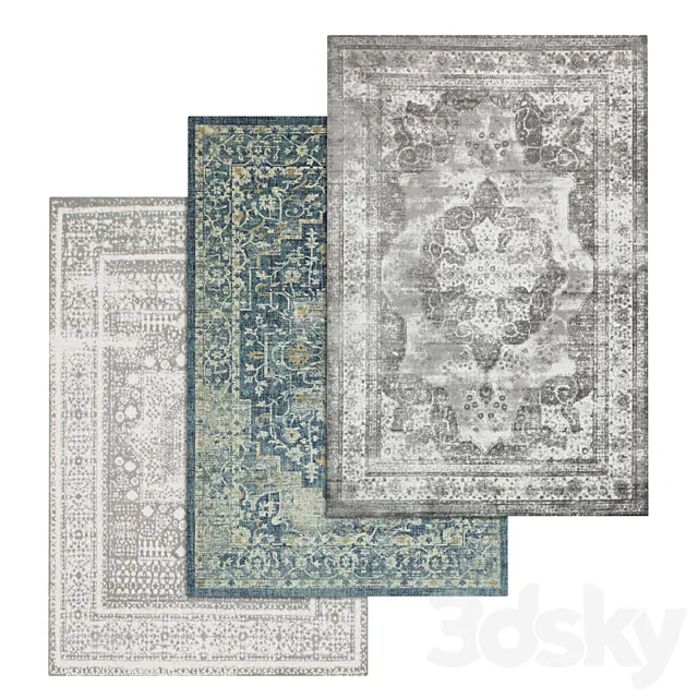 Carpets Set 1749 3DS Max Model