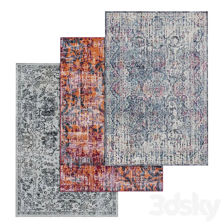 Carpets Set 1796 3DS Max
