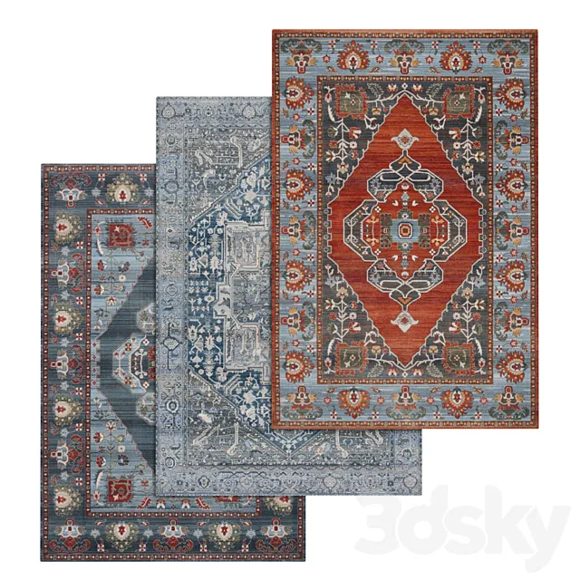 Carpets Set 492 3DS Max Model