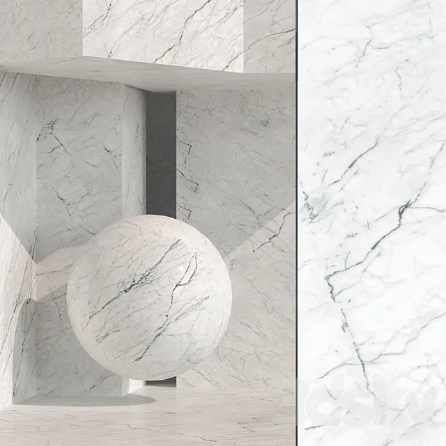 Carrara marble 3ds Max