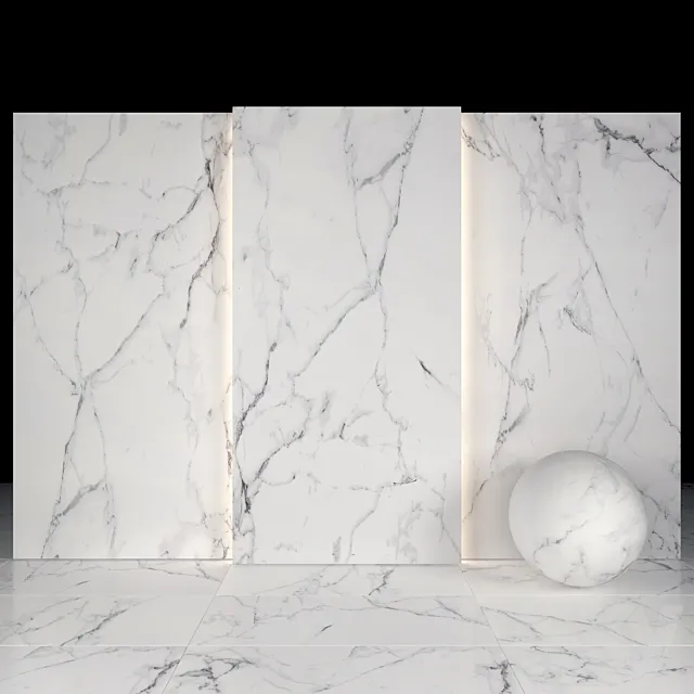 Carrara White Marble 04 3ds Max