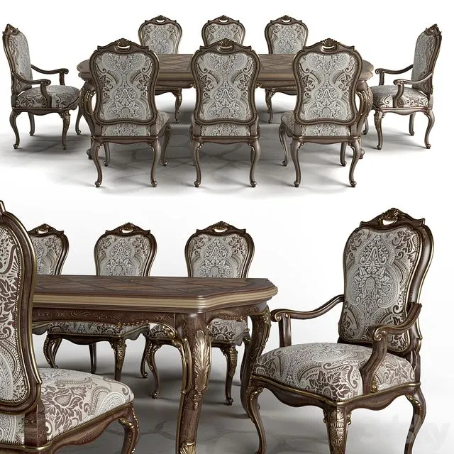 Carson Aria Dining 3dsMax Model