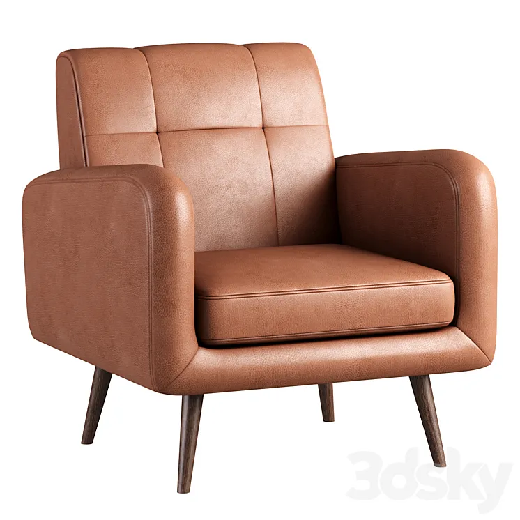 Carson Carrington Keflavik Mid-century Arm Chair 3DS Max