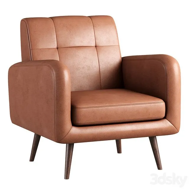 Carson Carrington Keflavik Mid-century Arm Chair 3dsMax Model