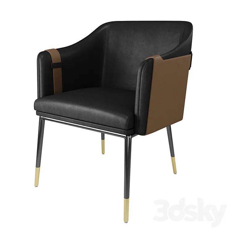 Carter dining armchair 3DS Max