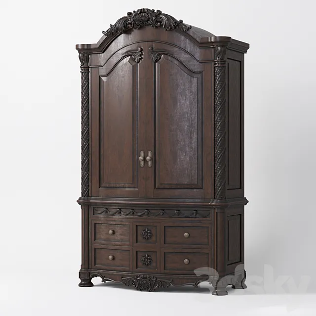 Carved cabinet 3DSMax File