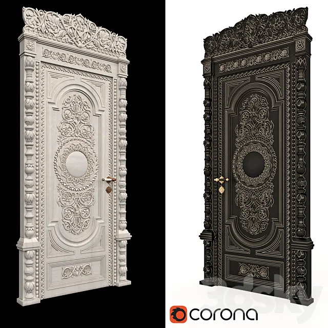 carved door 3dsMax Model