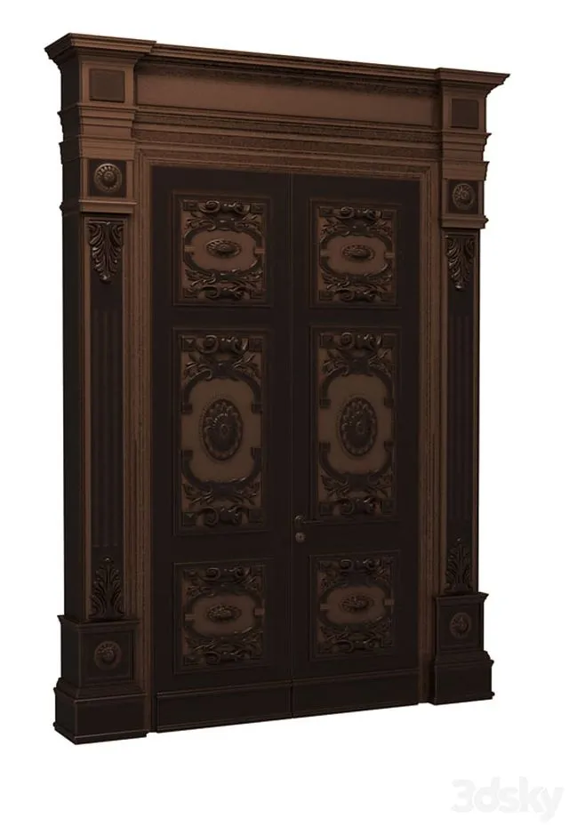 Carved doors 3dsMax Model
