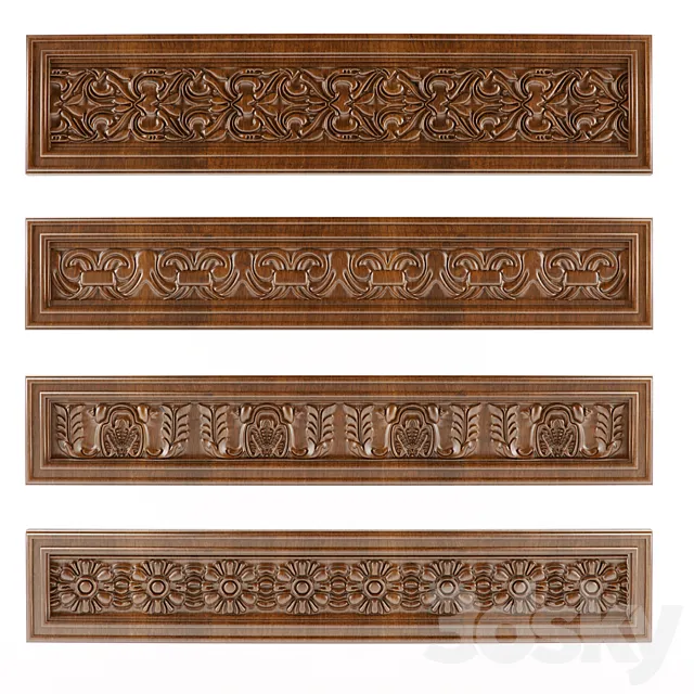 Carved friezes 3DS Max Model