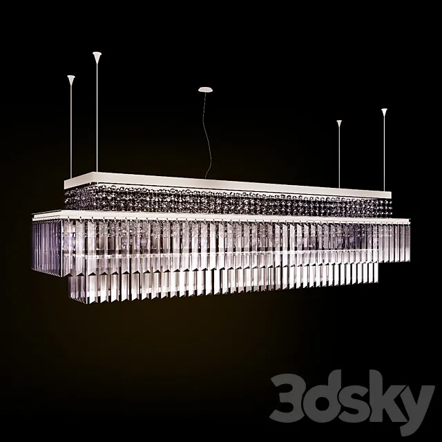 Casa Baguette Chandelier 3ds Max