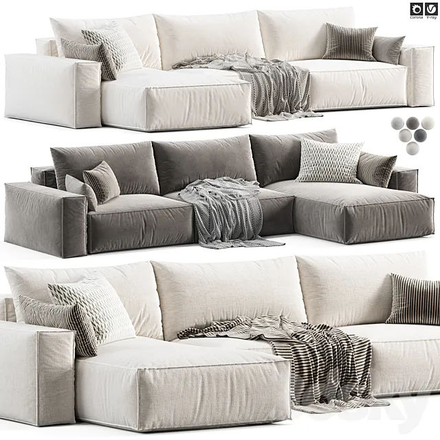 Casa chaise lounge Sofa 3ds Max