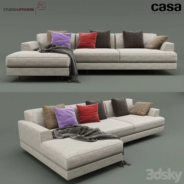 Casa Intl Cordovado Corner Sofa 3dsMax Model