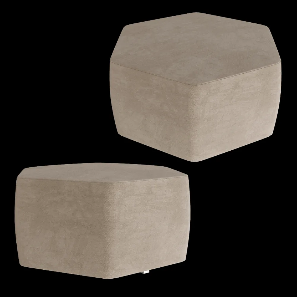 CasaDesús – Pouf SIXTIES 3ds Max