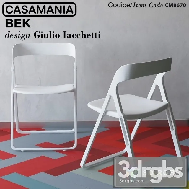 Casamania Bek Folding Chair White 3dsmax Download