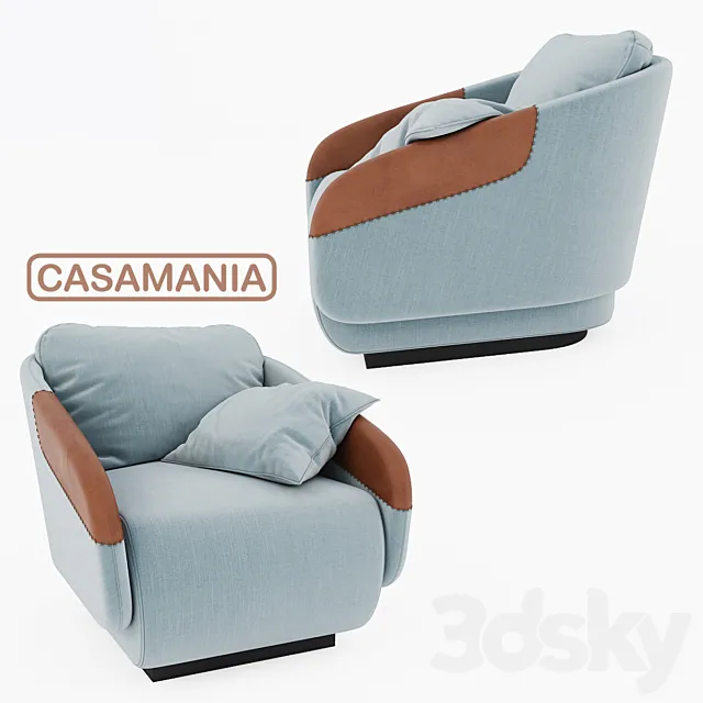 CASAMANIA – WORN armchair 3DSMax File