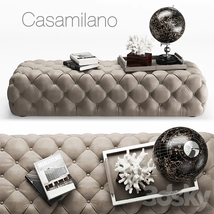 Casamilano Hyatt Ottoman 160 3DS Max