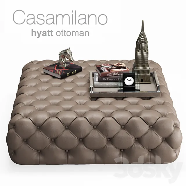 Casamilano Ottoman Hyatt 120 3DS Max Model