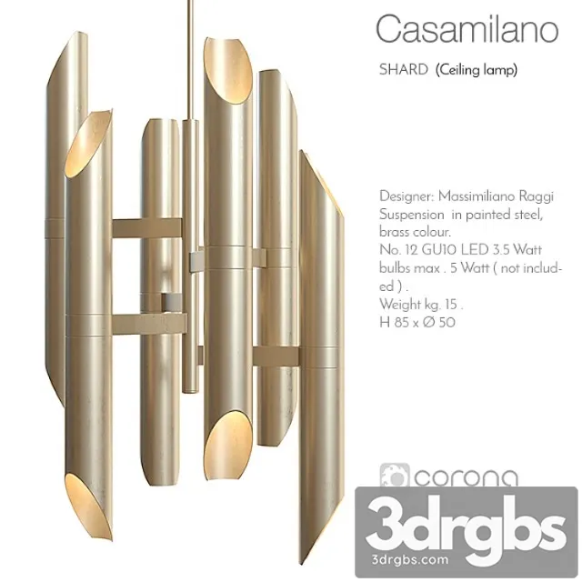 Casamilano Shard Ceiling Lamp 3dsmax Download