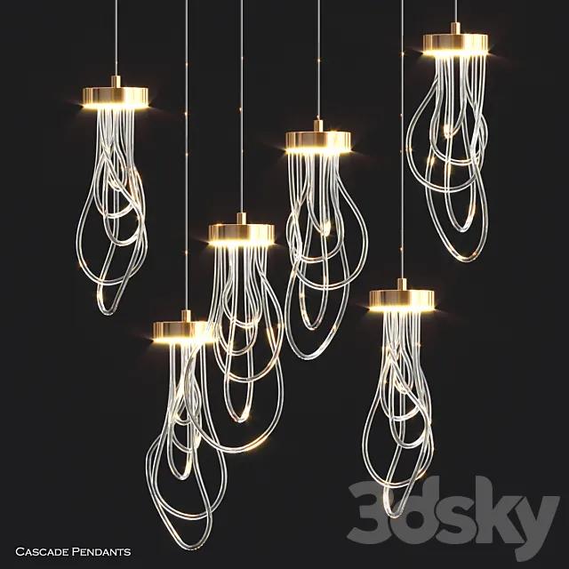 Cascade Pendants by Morghen Studio 3ds Max