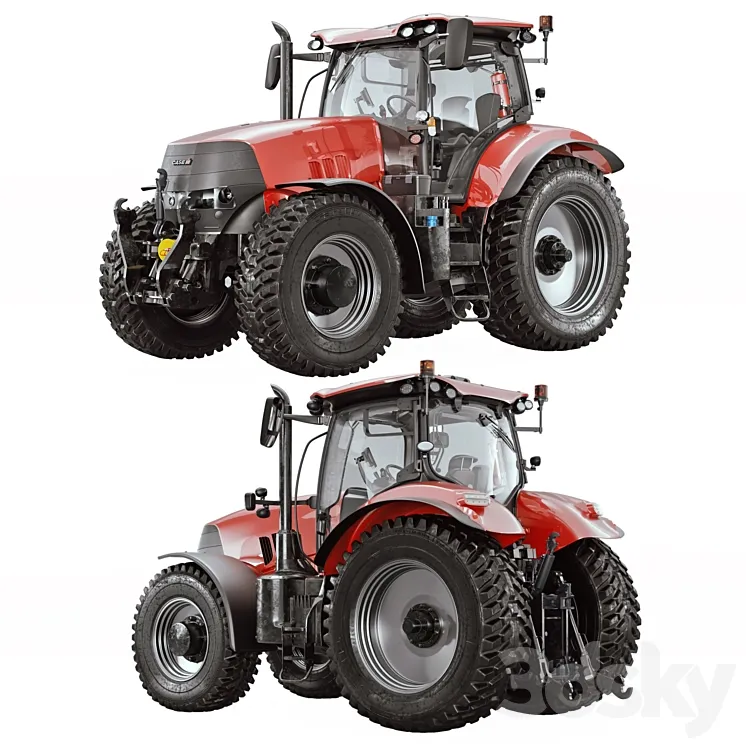 CASE 3 Tractor 3DS Max Model
