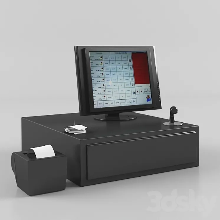 Cash Register 3DS Max