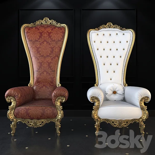 Caspani Tino “The Throne” armchare 3ds Max
