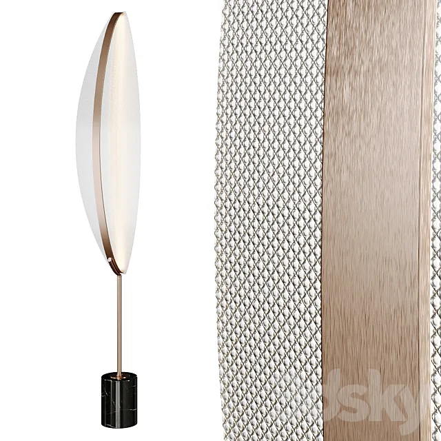 Caspian floor lamp by Lampatron 3ds Max