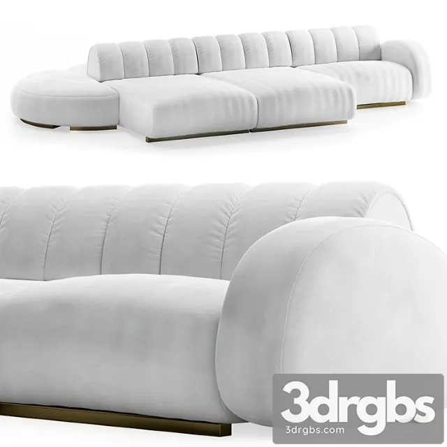 Cassia modular sofa caffelatte