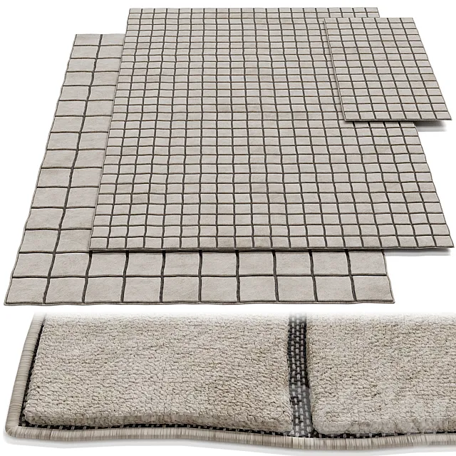 Cassina Sahara Grid Rug 3ds Max