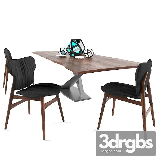 Cassoni stratos wood table 2 3dsmax Download
