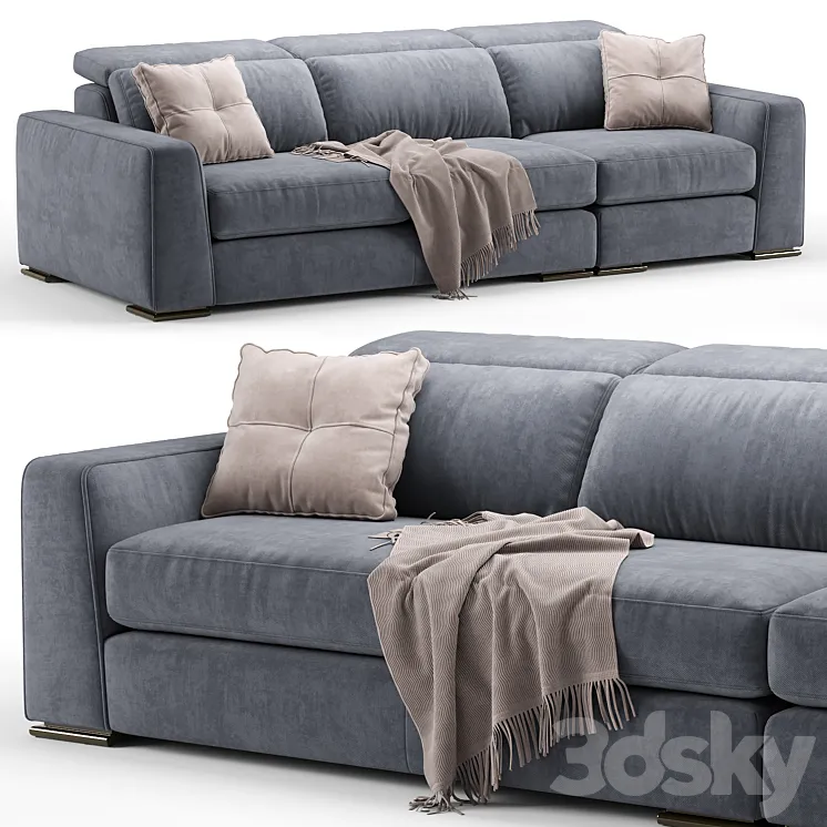 Cast contemporary modular sofa – Calligaris 3DS Max
