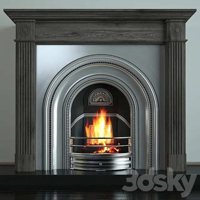 Cast iron fireplace Stovax – DECORATIVE ARCHED 3DS Max Model