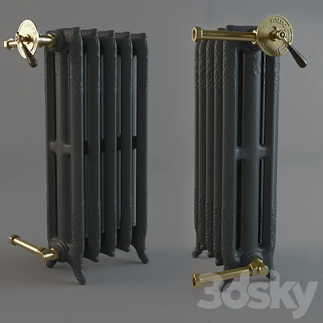 Cast iron radiator 3DSMax File