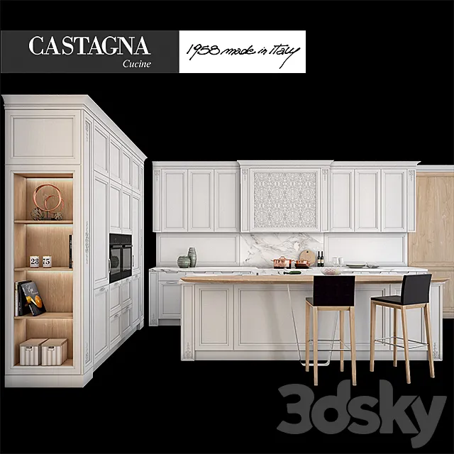 Castagna Cucine Princess 3DS Max Model