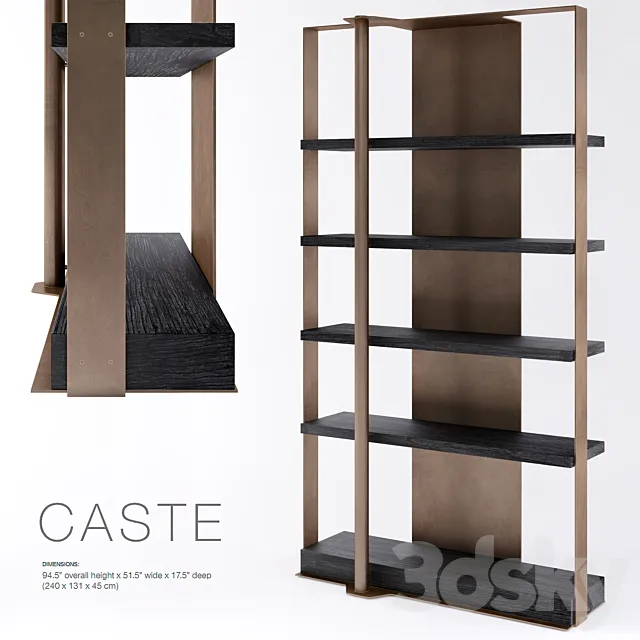 Caste Holt Bookcase 3ds Max