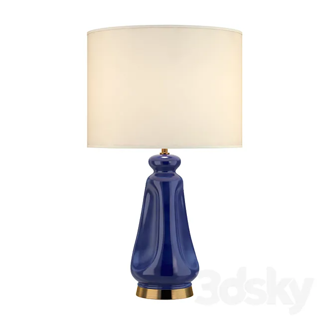 Casual Kapila Table Lamp In Blue Celadon 3DS Max Model