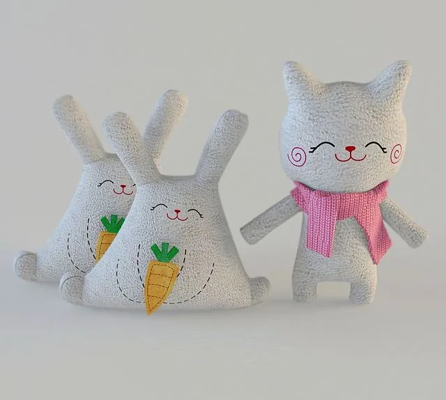 Cat and bunnies 3dsMax Model