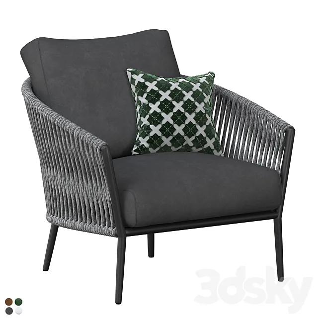 Catalina Outdoor Lounge Chair 3DS Max Model