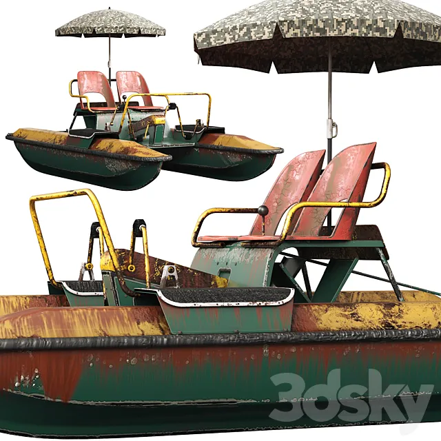 Catamaran Amber (pedalo) old 3DSMax File