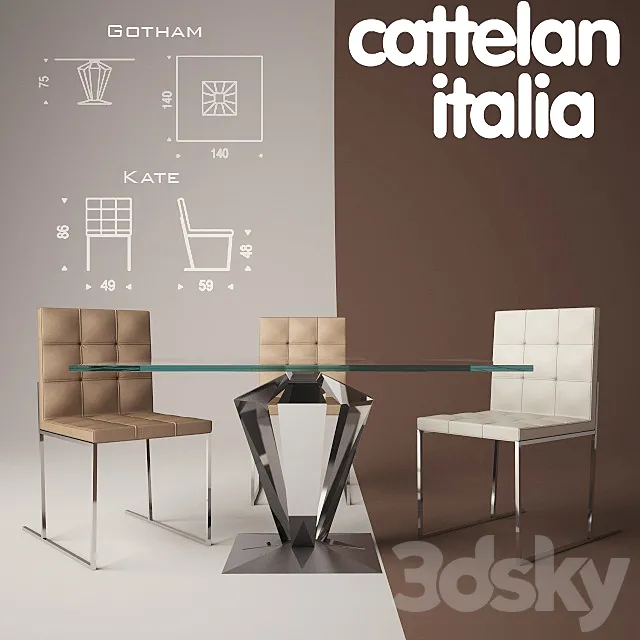 Catellan Italia gotham kate 3DS Max Model