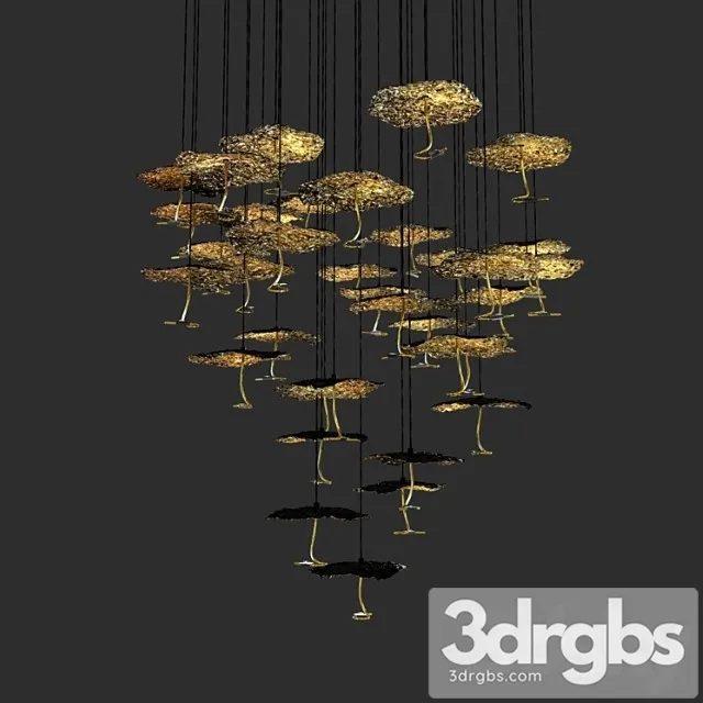 Catellani and smith gold moon chandelier 3dsmax Download
