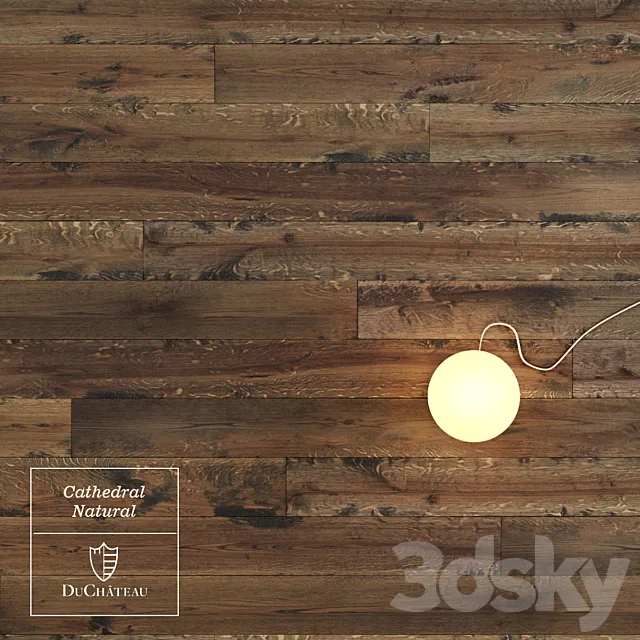 Cathedral Natural wooden floor by DuChateau 3DSMax File