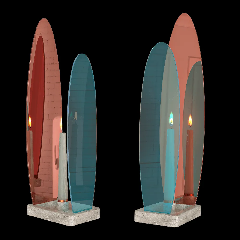 Catrinel Sabaciag – Candle holder Onnda Flame F-F 3ds Max