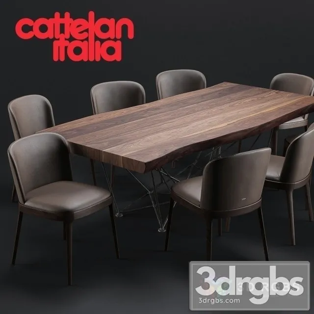 Cattelan Godron Deep Wood Magda Chair 3dsmax Download